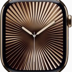 Apple Watch Series 10 Wifi 4G 46mm Gouden Titanium Case met Gouden Milanese band ML