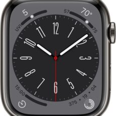 Apple Watch Series 8 4G 41mm Grafiet Roestvrijstaal Grafiet Milanees bandje 1
