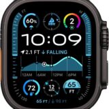 Apple Watch Ultra 2 GPS Cellular 49mm Black Titanium Case with Black Titanium Milanese Loop M