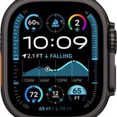 Apple Watch Ultra 2 GPS Cellular 49mm Black Titanium Case with Black Titanium Milanese Loop M
