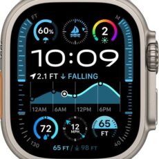 Apple Watch Ultra 2 GPS Cellular 49mm Natural Titanium Case with Natural Titanium Milanese Loop L