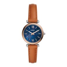 Fossil Carlie Mini Horloge ES4701 Dameshorloge 28 mm Bruin
