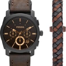Fossil FS5251SET Herenhorloge Geschenkset 42 mm Zwart