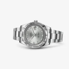 Rolex 116334 0007 Datejust II Fluted Silver Diamonds