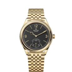 Rolex 52508 0007 Perpetual 1908 39 Yellow Gold Black Bracelet