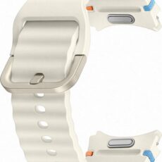 Samsung galaxy watch7 smartwatchbandje sport band maat (s:m) creme