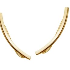 La Rosa Princesa Chic Bar Ear Climbers Zilver Gold Plated - Goudkleurig Verguld Dames Oorbellen